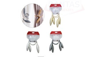 Fivela de Cortina / Prendedor de Curtina com 02 Peças - Dantas