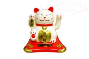 Enfeite de Mesa Gato da Sorte 10cm - Dantas