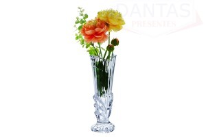 Vaso de Vidro com Pé para Flores - Freecom