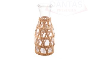 Garrafa de Vidro com Sisal 800ml -  Wolff