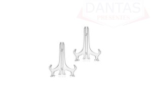 Suporte Plástico para Pratos 2 Peças 17,5x10,5cm - Top House