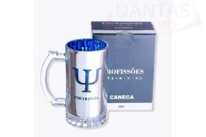 CANECA DE CHOP 450ML ELETROSTATICA PROFISSOES PSICOLOGIA