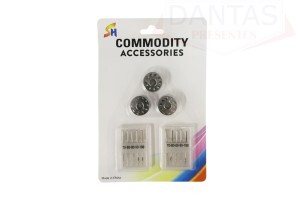 KIT COSTURA BOBINAS E AGULHAS