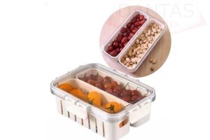 Pote Organizador 2 Divisórias 24x17x7cm