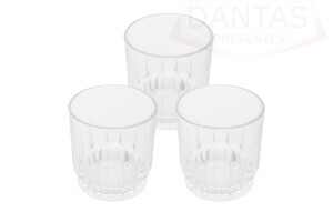 Conjunto 03 Copos Baixos de Vidro Sodo-Calcico Renaissance 320ml